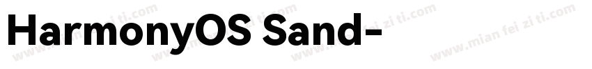 HarmonyOS Sand字体转换